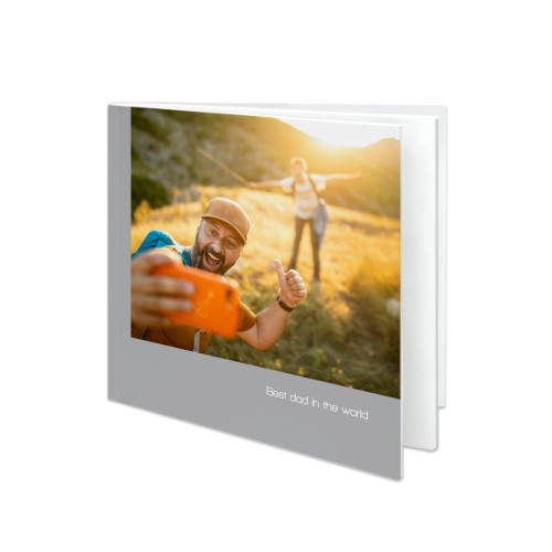 Livre photo L carré - couverture souple personnalisée