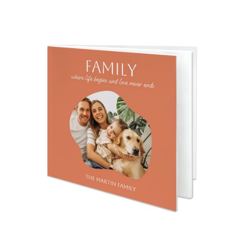 Livre photo L carré - couverture souple personnalisée