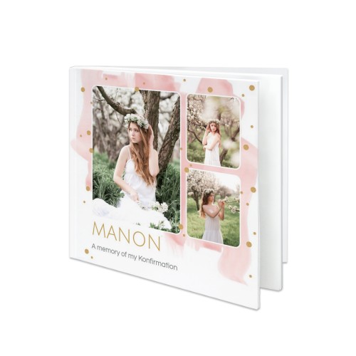 Livre photo L carré - couverture souple personnalisée