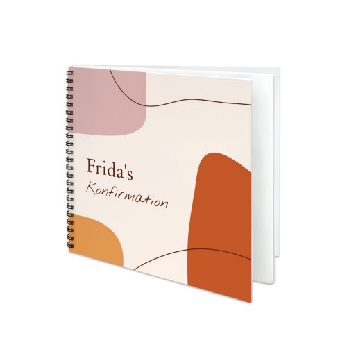 Livre photo L carré - couverture personnalisée à spirales