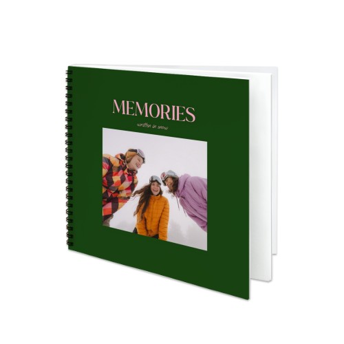 Livre photo L carré - couverture personnalisée à spirales