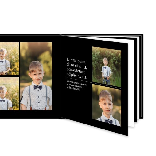 Fotobok XL kvadratisk deluxe hårt omslag - Läderimitation