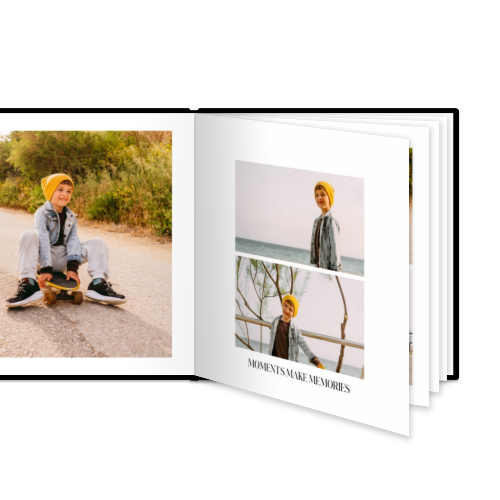 Livre photo XL carré - couverture rigide en simili cuir Livre photo XL carré - couverture rigide en simili cuir