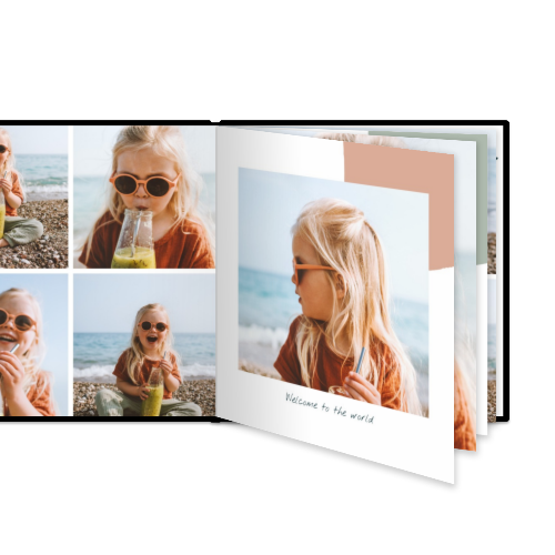 Livre photo XL carré - couverture rigide en simili cuir Livre photo XL carré - couverture rigide en simili cuir