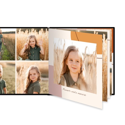 XL kvadratisk deluxe Fotobog - Hårdt cover kunstlæder