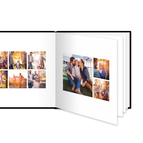 XL carré - couverture rigide en simili cuir