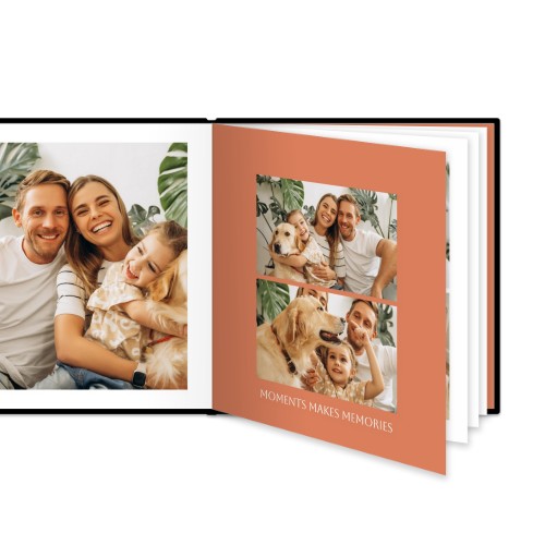 Livre photo XL carré - couverture rigide en simili cuir