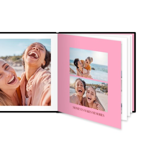 Livre photo XL carré - couverture rigide en simili cuir Livre photo XL carré - couverture rigide en simili cuir