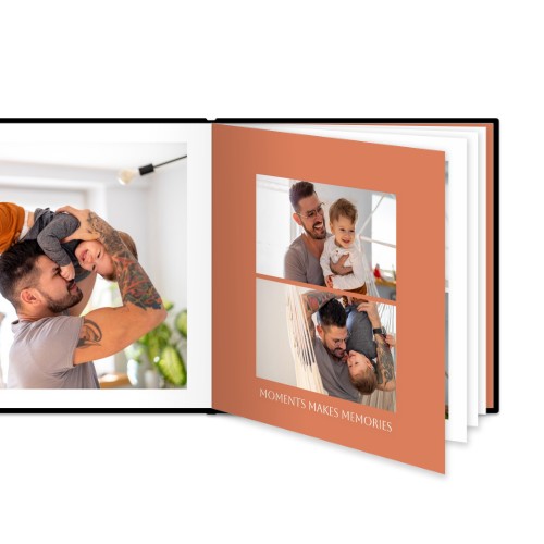 Fotobuch XL Quadrat - Hardcover Lederlook