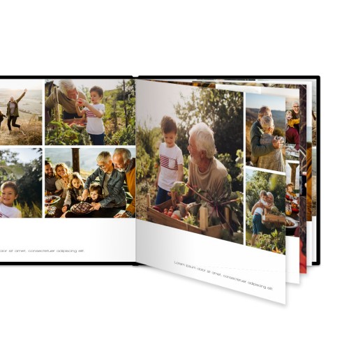 XL Quadrat - Hardcover Lederlook