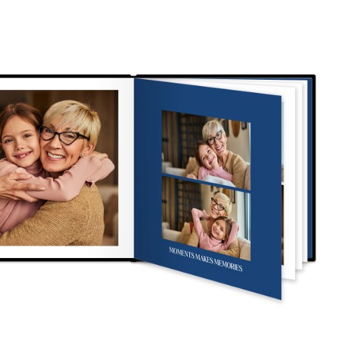 Livre photo XL carré - couverture rigide en simili cuir