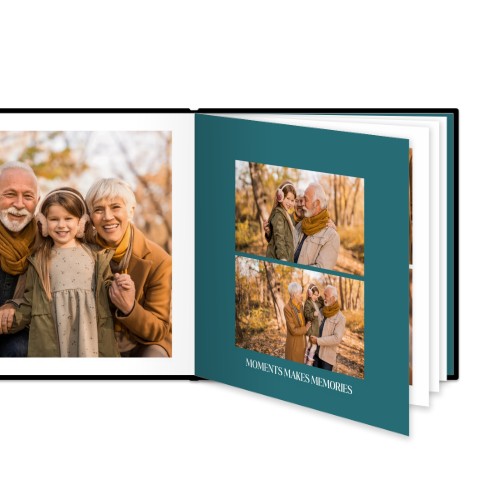 Livre photo XL carré - couverture rigide en simili cuir