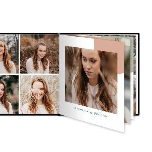 XL kvadratisk deluxe Fotobog - Hårdt cover kunstlæder