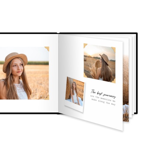 Livre photo XL carré - couverture rigide en simili cuir Livre photo XL carré - couverture rigide en simili cuir