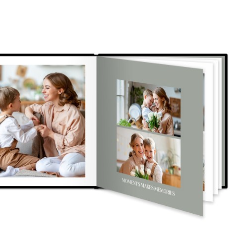 Fotoboek XL vierkant - harde lederen kaft