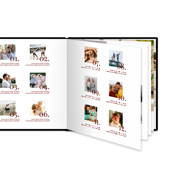XL Quadrat - Hardcover Lederlook