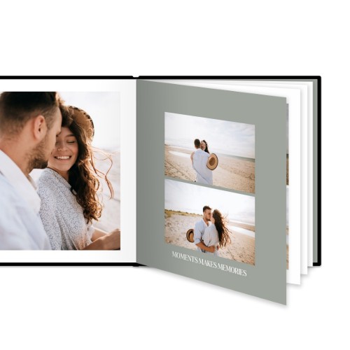 Fotobok XL kvadratisk deluxe hårt omslag - Läderimitation