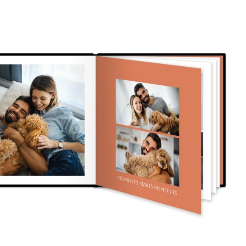 XL kvadratisk deluxe Fotobog - Hårdt cover kunstlæder