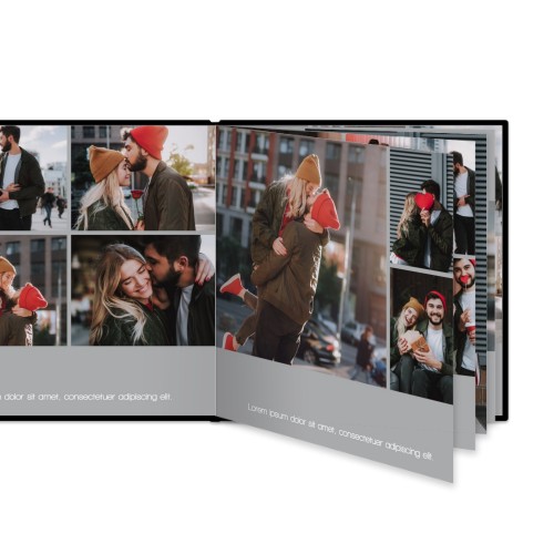 XL Quadrat - Hardcover Lederlook