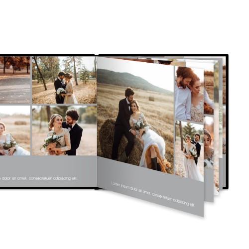 Fotoboek XL vierkant - harde lederen kaft