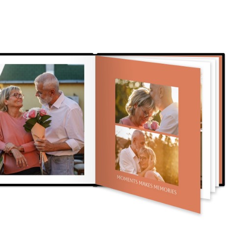 Fotoboek XL vierkant - harde lederen kaft