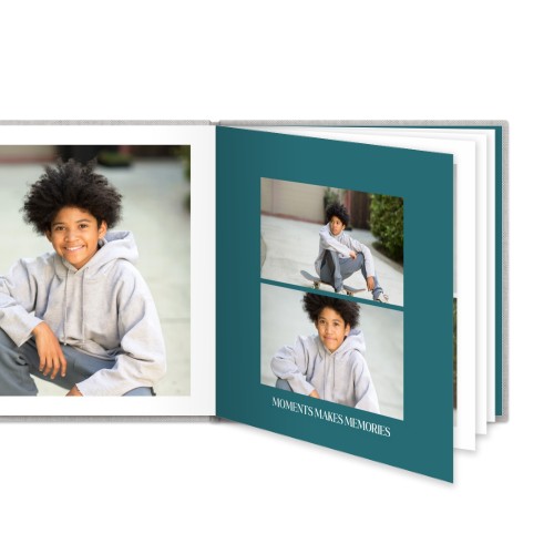 Kuvakirja XL Nelikulmainen Deluxe - Kovat kannet - Pellava