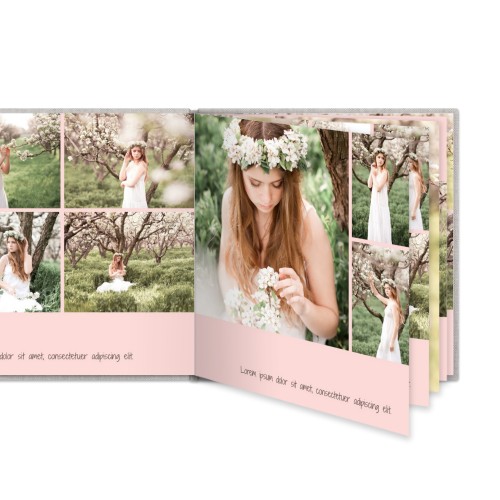 Fotoboek XL vierkant - harde linnen kaft