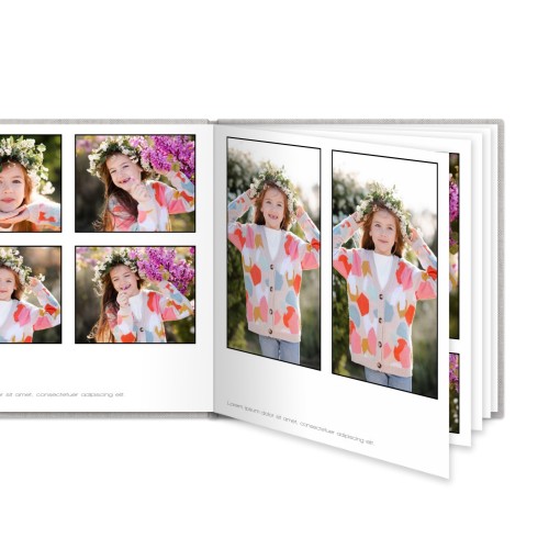 XL carré - couverture rigide en lin