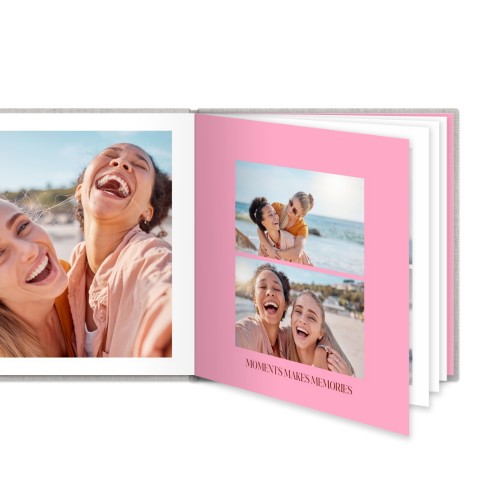 Livre photo XL carré - couverture rigide en lin Livre photo XL carré - couverture rigide en lin