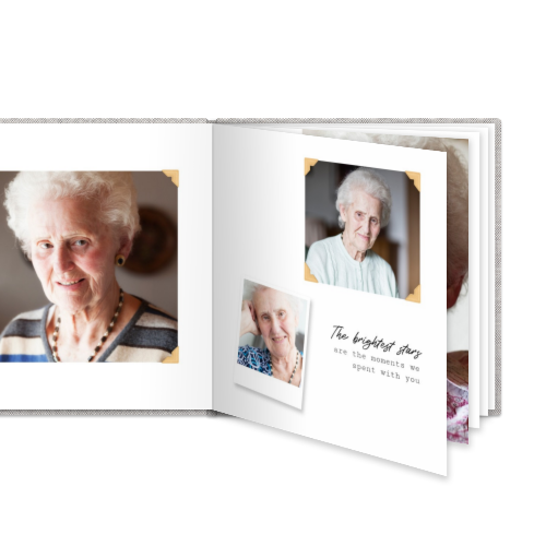 Fotoboek XL vierkant - harde linnen kaft Fotoboek XL vierkant - harde linnen kaft
