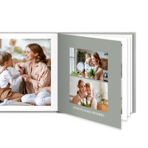 Fotobok XL kvadratisk deluxe hårt omslag - Linne