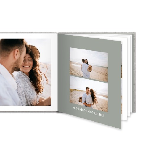 Fotobok XL kvadratisk deluxe hårt omslag - Linne