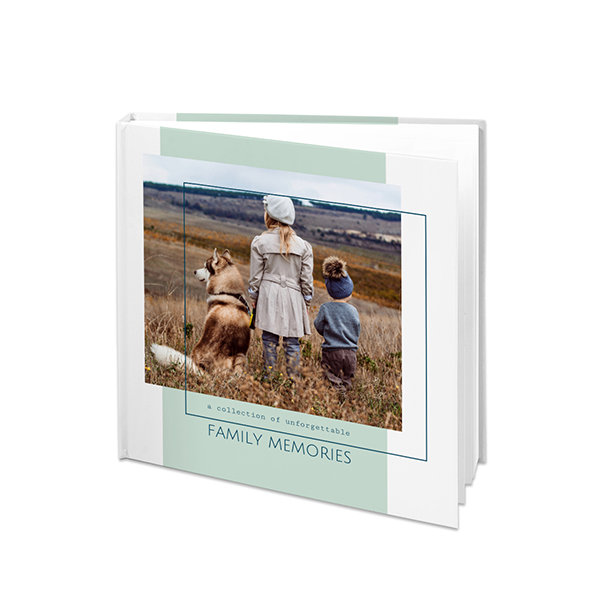 Fotoboek XL vierkant harde fotokaft platliggende binding