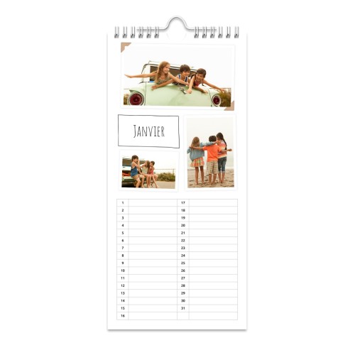 Calendrier anniversaire petit format