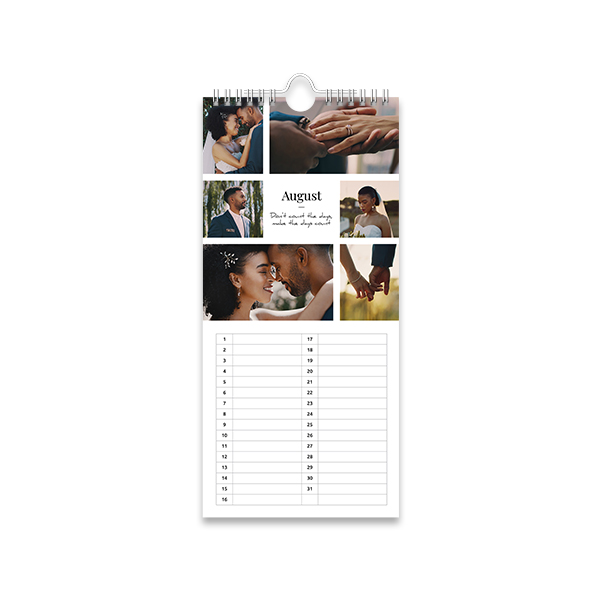 Calendrier anniversaire petit format