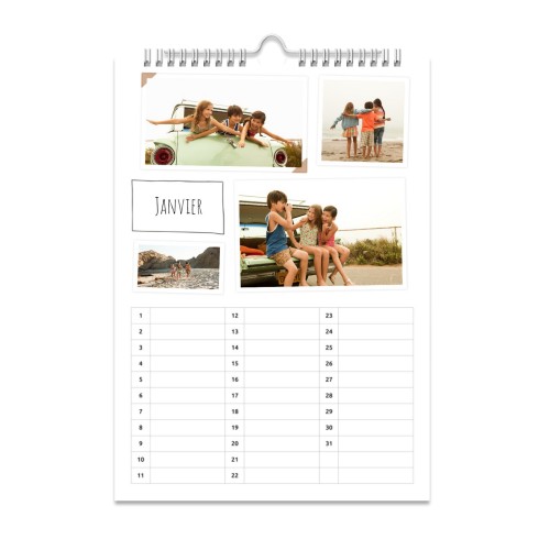 Calendrier anniversaire standard A4
