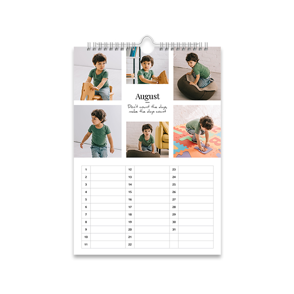 Calendrier anniversaire standard A4 Calendrier anniversaire standard A4