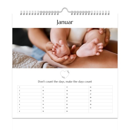 Geburtstagskalender quadratisch