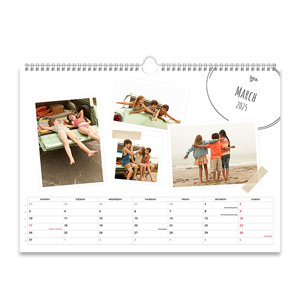 Wandkalender A3 liggend Wandkalender A3 liggend