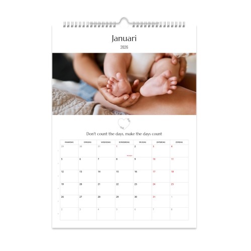 Wandkalender A3 staand Wandkalender A3 staand