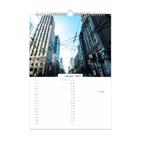 Veggkalender A3 Stående Veggkalender A3 Stående