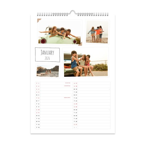 Large Portrait Wall Calendar Large Portrait Wall Calendar
