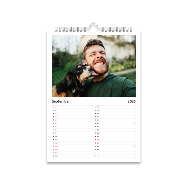 Veggkalender A4 Stående