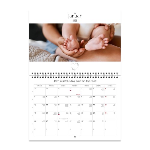 Veggkalender Dobbeltsidig