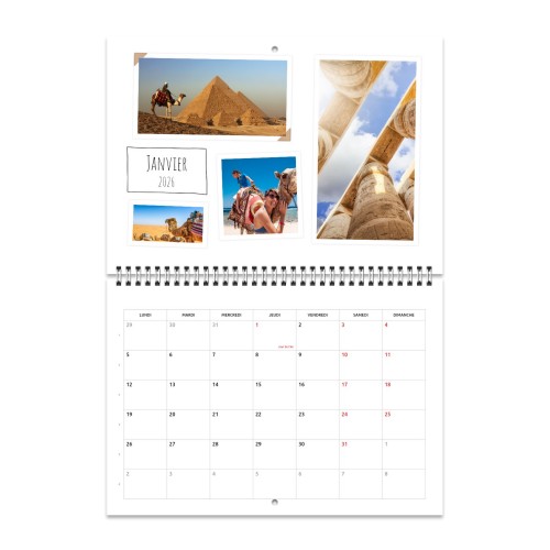 Calendrier mural A3 pliable Calendrier mural A3 pliable