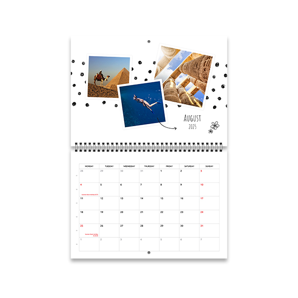Calendrier mural A3 pliable Calendrier mural A3 pliable