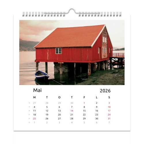Veggkalender Kvadratisk