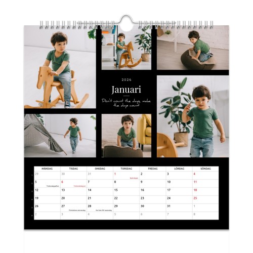 VĂ€ggkalender Kvadratisk VĂ€ggkalender Kvadratisk