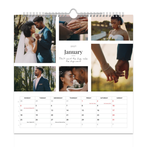 Square Wall Calendar Square Wall Calendar