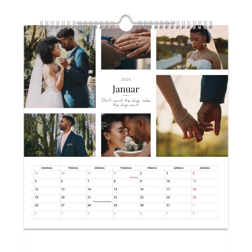 Veggkalender Kvadratisk Veggkalender Kvadratisk